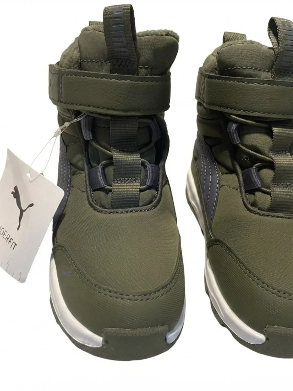Puma Olive Green Kids Sneaker